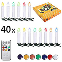 Sunjas bougies de noël sans fil